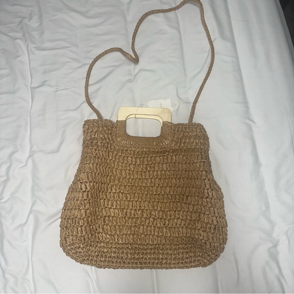 Rattan Woven Round Tassel Handbag - Picture 1 of 9